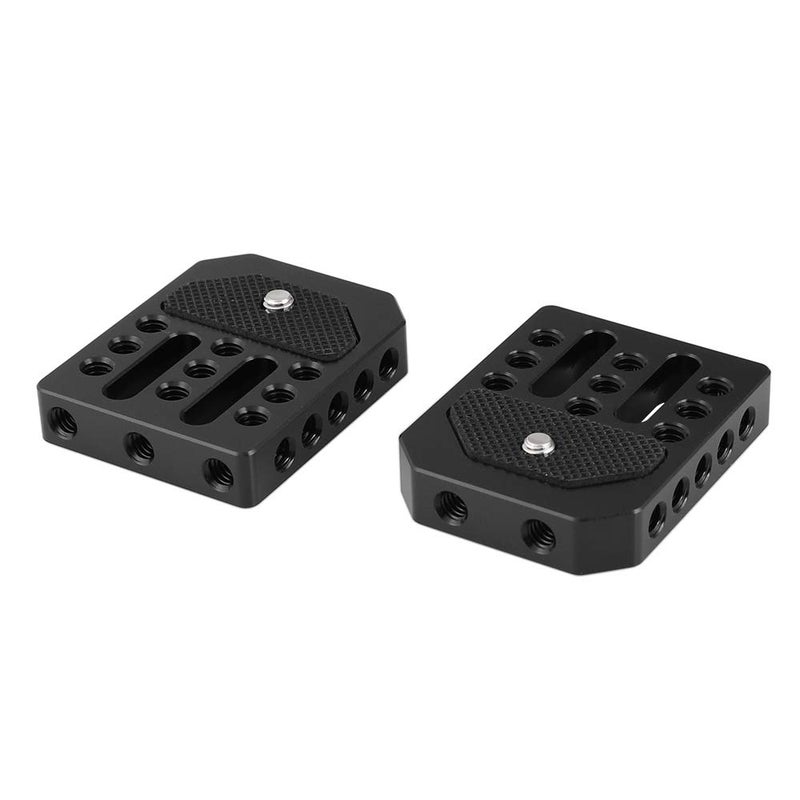 CAMVATE Universal Base Plate with 1/4" Threads Mount for Director's Monitor Cage Kit (2 Pieces) - 2307 - Image 4